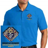 Golf Polo Shirt 40/60 Blend Blue